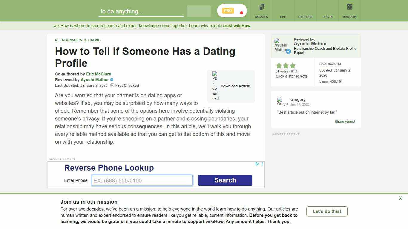 11 Ways to Tell if Someone Has a Dating Profile - wikiHow